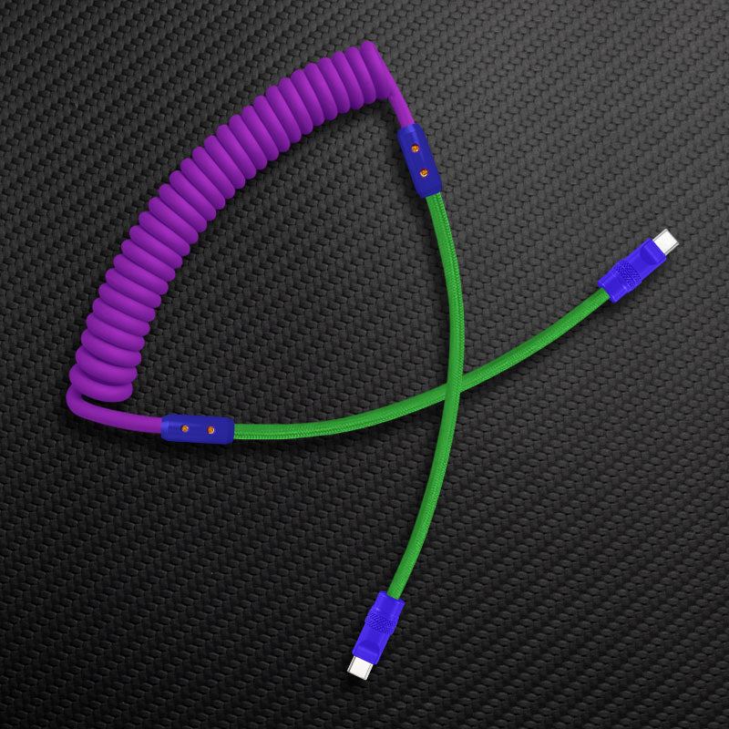 "Curly Chubby" Silicone Braided Fast Charging Cable #831 - Image 97