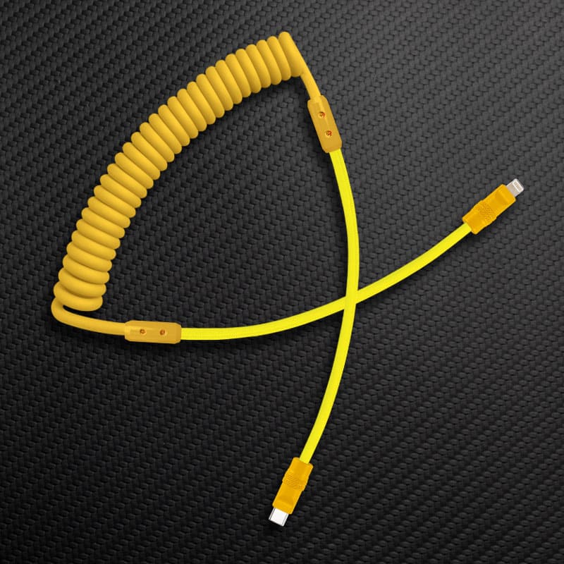 "Curly Chubby" Silicone Braided Fast Charging Cable #888 - Image 32