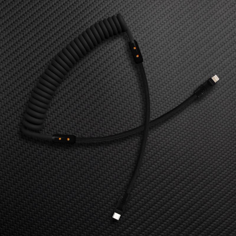 "Curly Chubby" Silicone Braided Fast Charging Cable #888 - Image 8