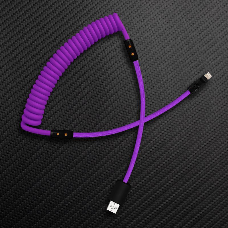 "Curly Chubby" Silicone Braided Fast Charging Cable #999 - Image 10