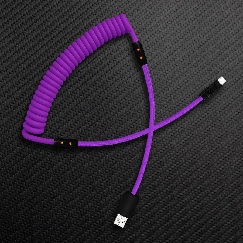 "Curly Chubby" Silicone Braided Fast Charging Cable #999 - Image 12