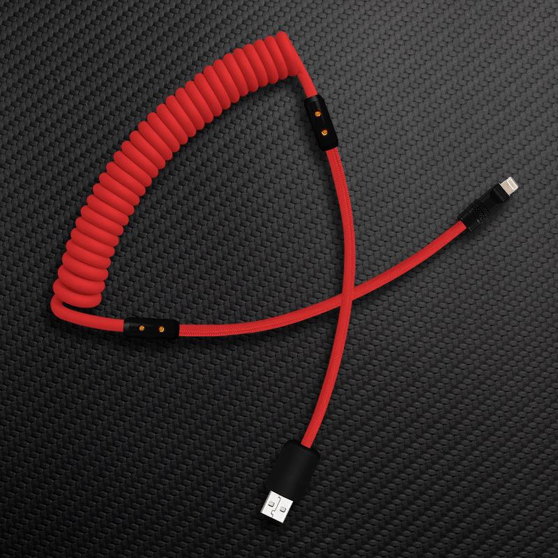 "Curly Chubby" Silicone Braided Fast Charging Cable #999 - Image 14