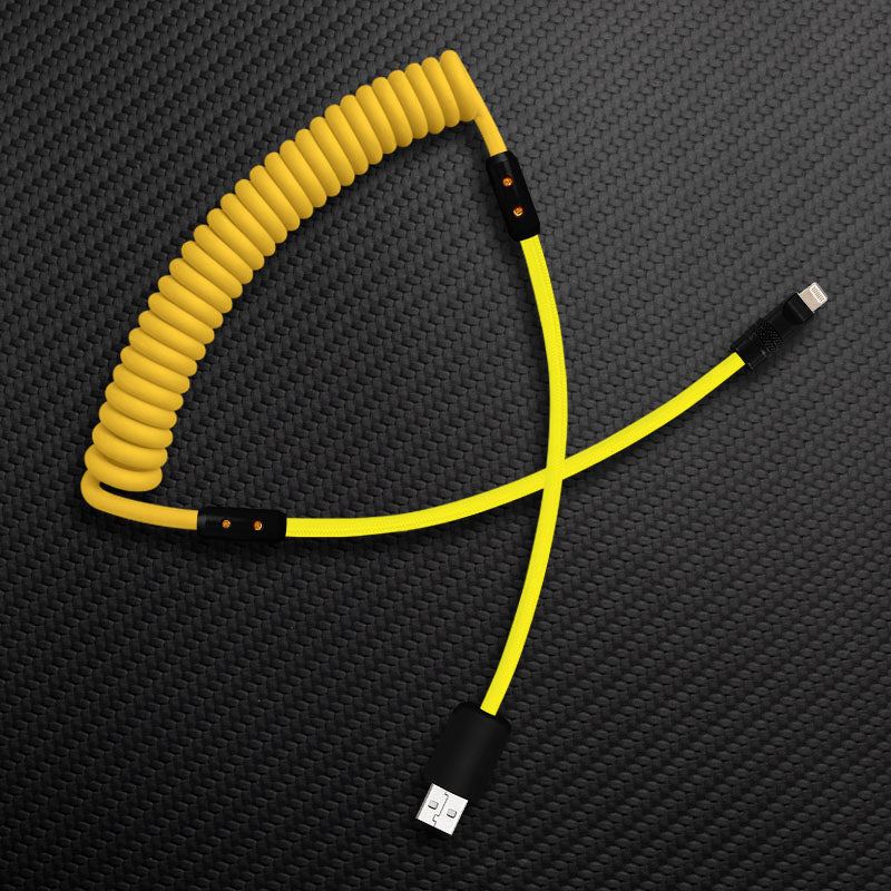 "Curly Chubby" Silicone Braided Fast Charging Cable #999 - Image 22
