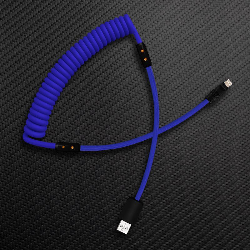"Curly Chubby" Silicone Braided Fast Charging Cable #999 - Image 26