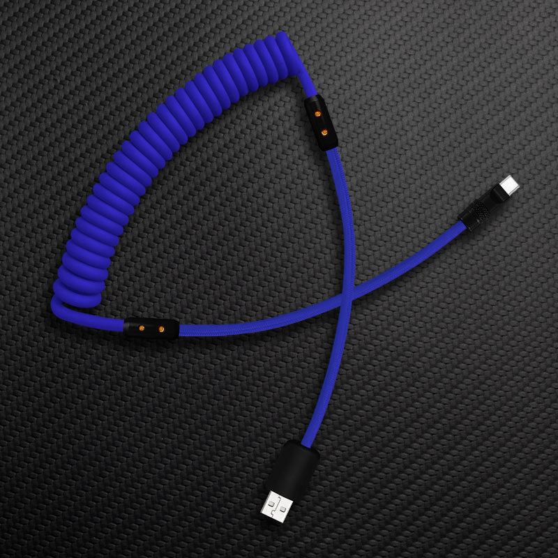 "Curly Chubby" Silicone Braided Fast Charging Cable #999 - Image 28
