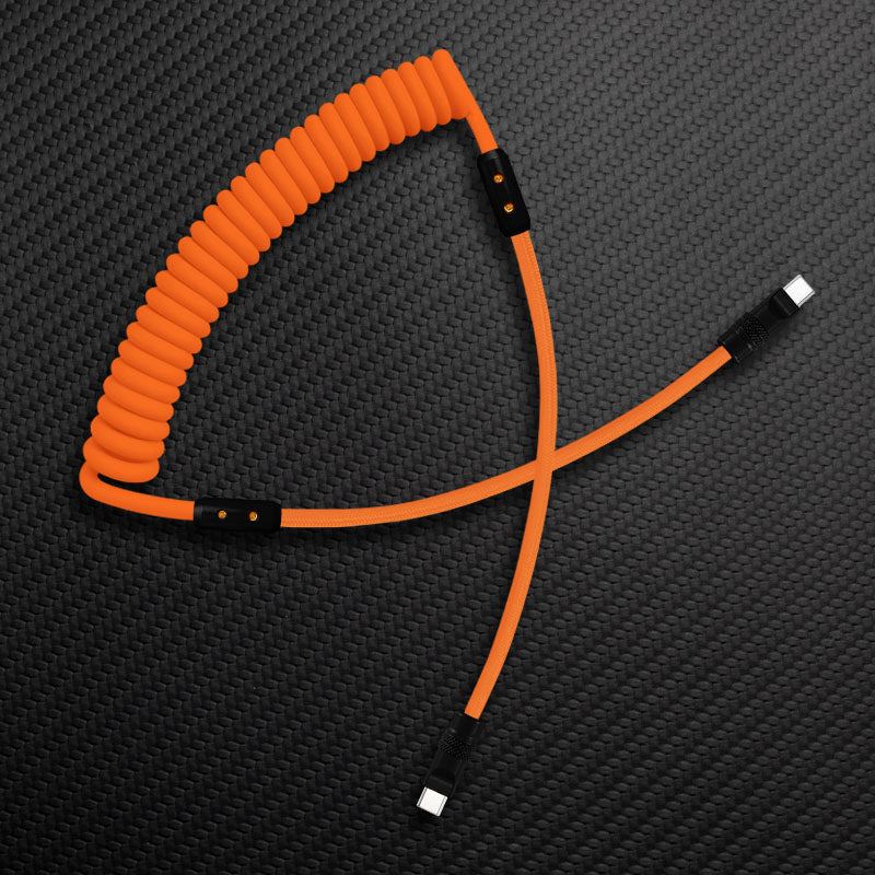 "Curly Chubby" Silicone Braided Fast Charging Cable #999 - Image 5