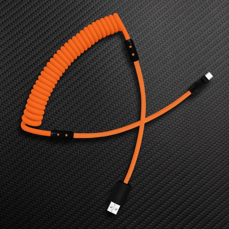 "Curly Chubby" Silicone Braided Fast Charging Cable #999 - Image 8