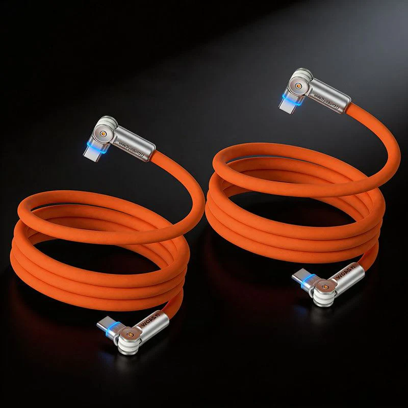"Chubby RotateX" 240W Rotating Cable – 2-Pack / 3-Pack (Dual 180° + LED) - Image 13