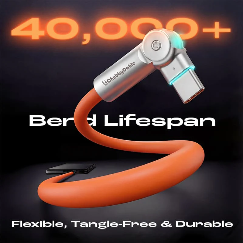 "Chubby RotateX" - 240W Dual 180° Rotating Fast Charging Cable With LED Light - Image 5