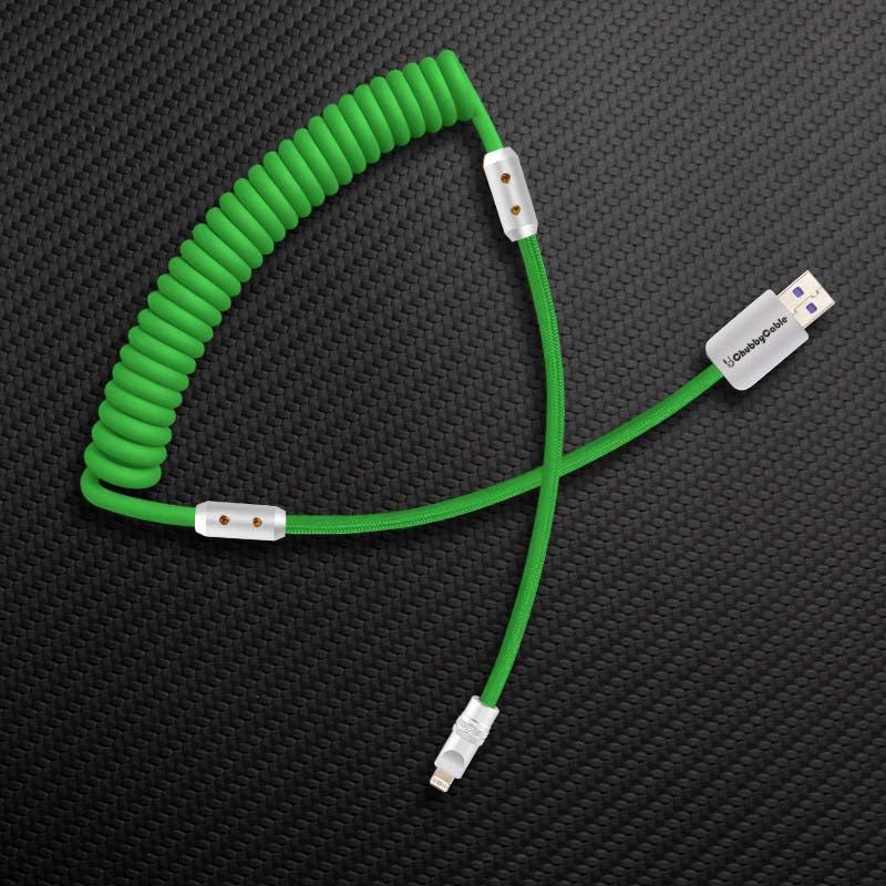 "Curly Chubby" 240W Coiled Braided Silicone Fast Charging Cable - Image 35