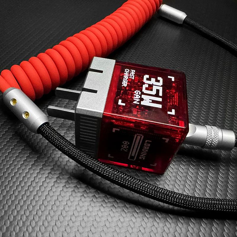 "Curly Chubby" 240W Coiled Braided Silicone Fast Charging Cable - Image 6