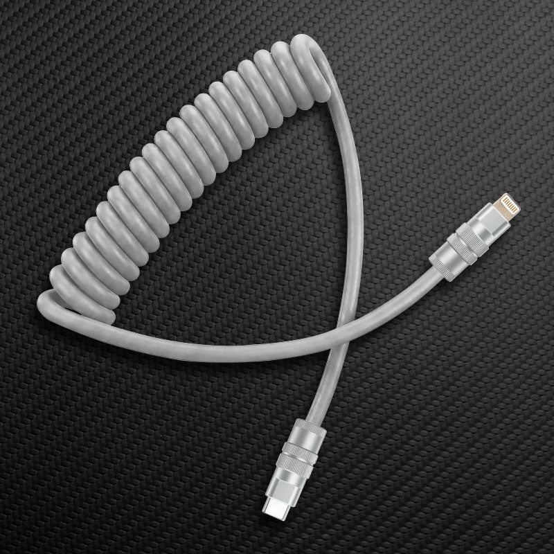 "Curly Chubby" Coiled Silicone Fast Charging Cable - Image 15