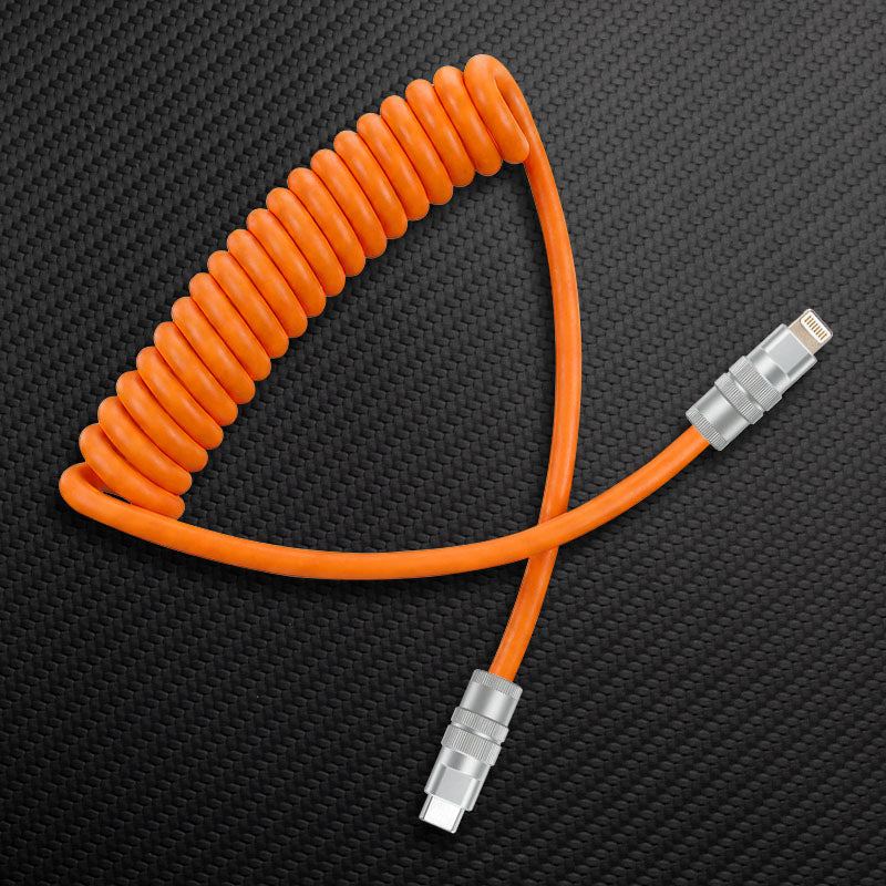"Curly Chubby" Coiled Silicone Fast Charging Cable - Image 16