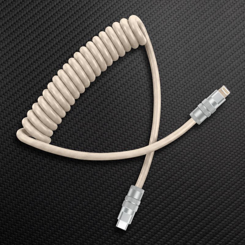 "Curly Chubby" Coiled Silicone Fast Charging Cable - Image 18