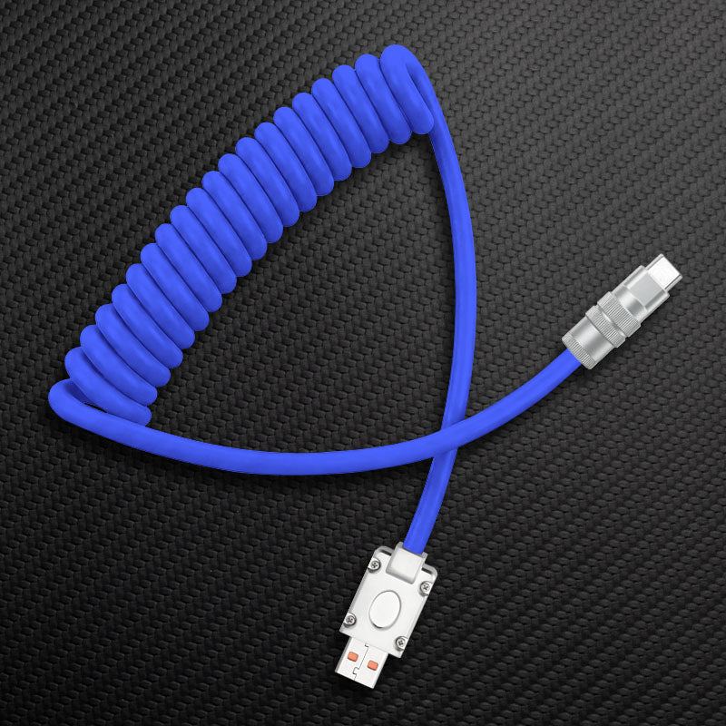 "Curly Chubby" Coiled Silicone Fast Charging Cable - Image 20