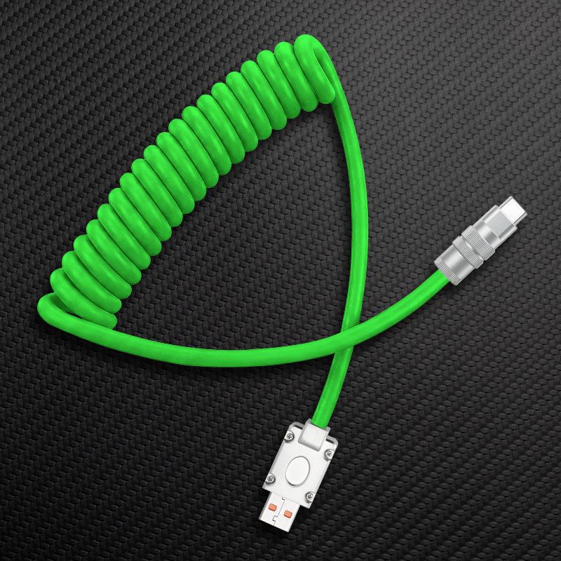 "Curly Chubby" Coiled Silicone Fast Charging Cable - Image 21
