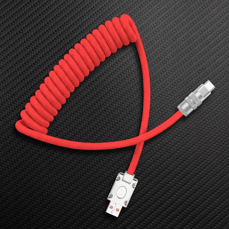 "Curly Chubby" Coiled Silicone Fast Charging Cable - Image 24