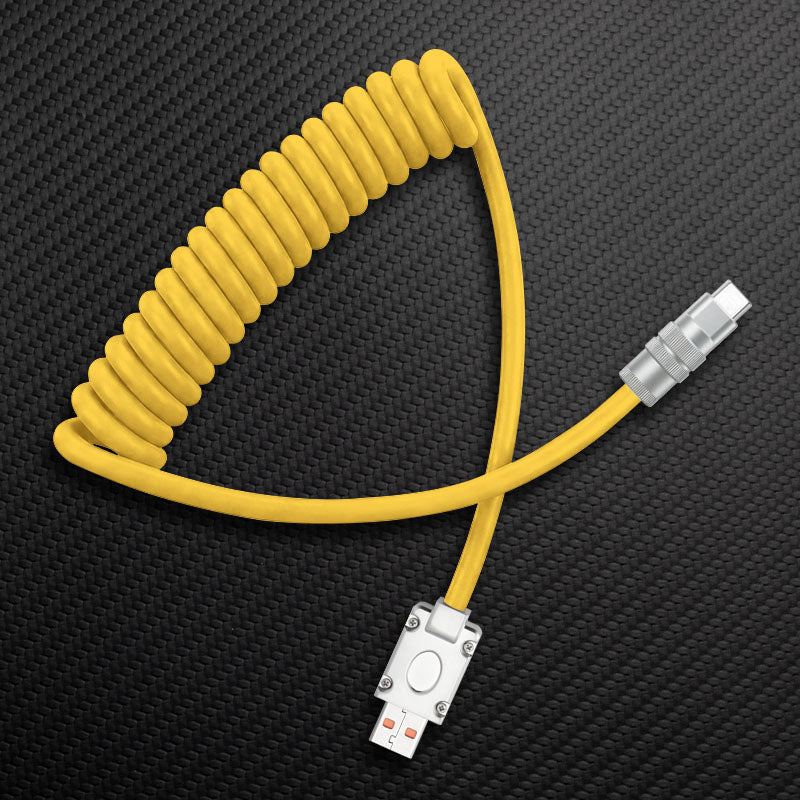 "Curly Chubby" Coiled Silicone Fast Charging Cable - Image 26