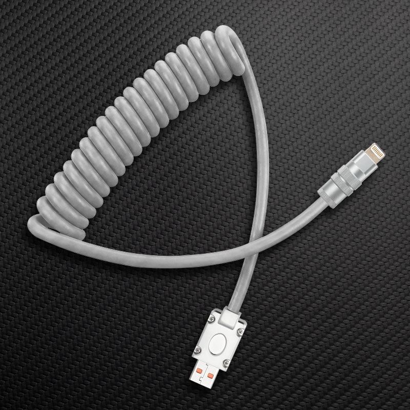 "Curly Chubby" Coiled Silicone Fast Charging Cable - Image 29