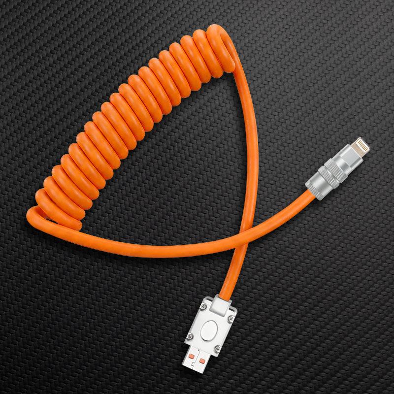 "Curly Chubby" Coiled Silicone Fast Charging Cable - Image 30