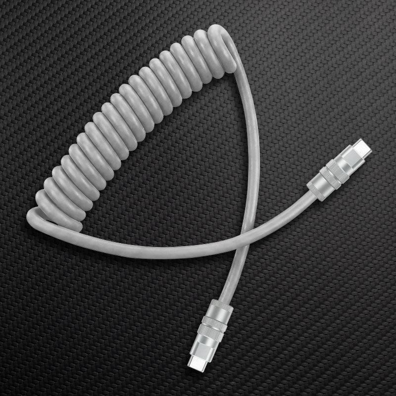 "Curly Chubby" Coiled Silicone Fast Charging Cable - Image 8