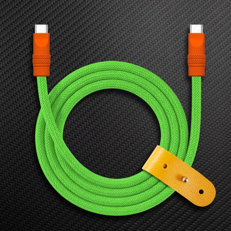 "Chubby" Vibrant Color-block Braided Charge Cable - Image 13