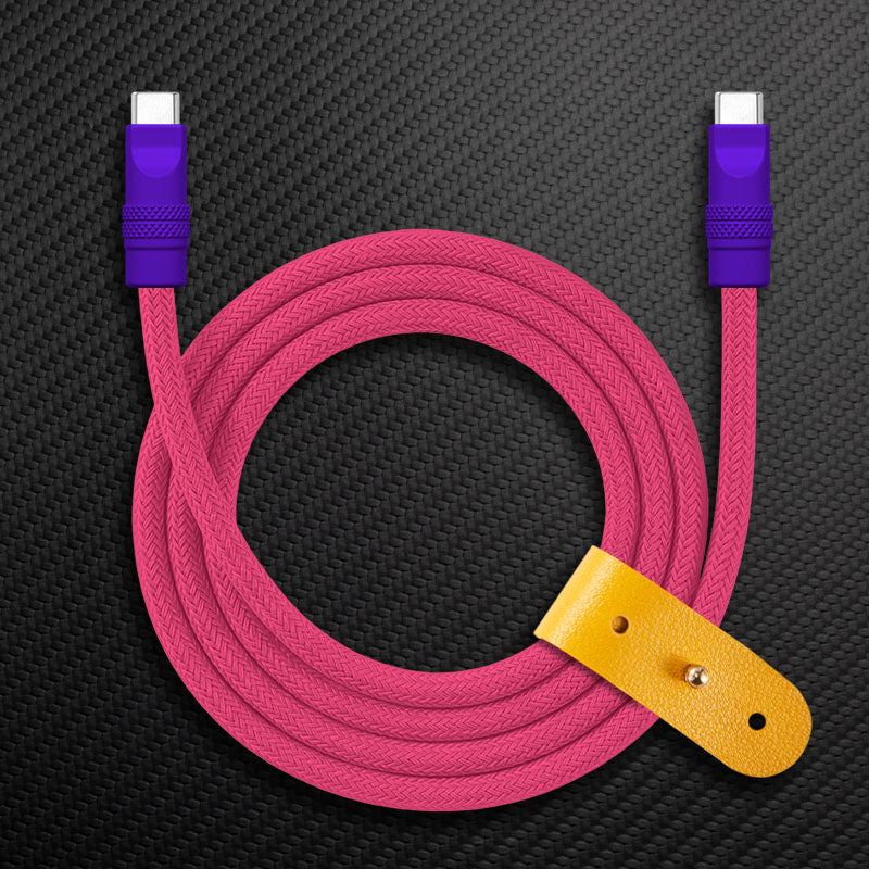 "Chubby" Vibrant Color-block Braided Charge Cable - Image 15