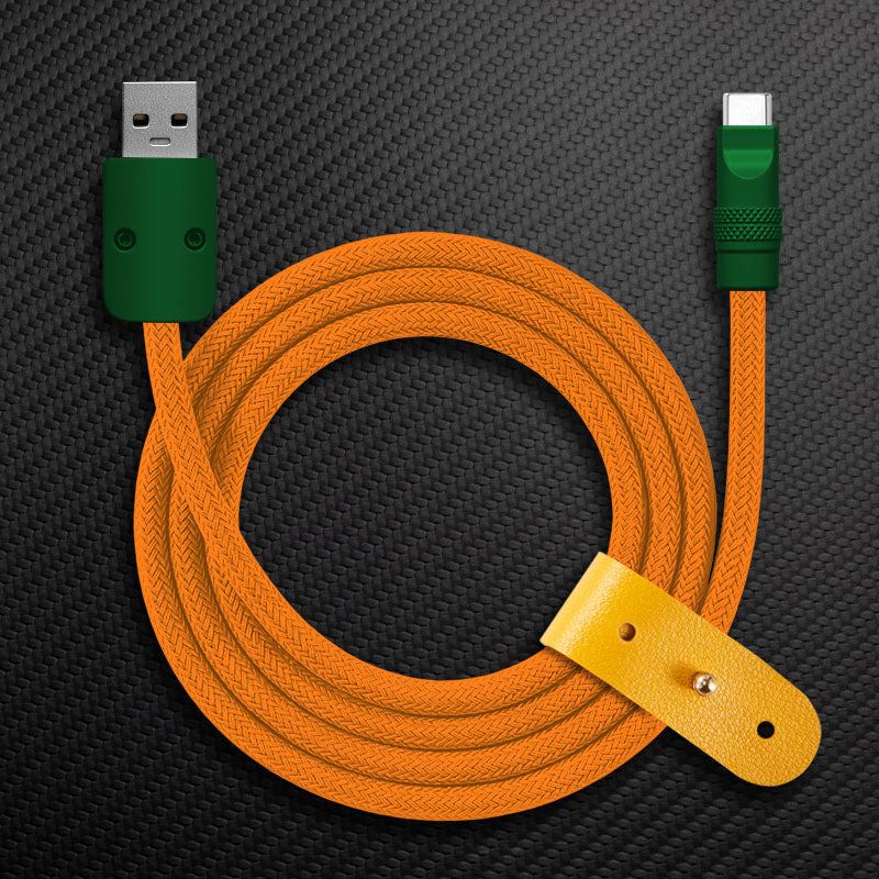 "Chubby" Vibrant Color-block Braided Charge Cable - Image 23