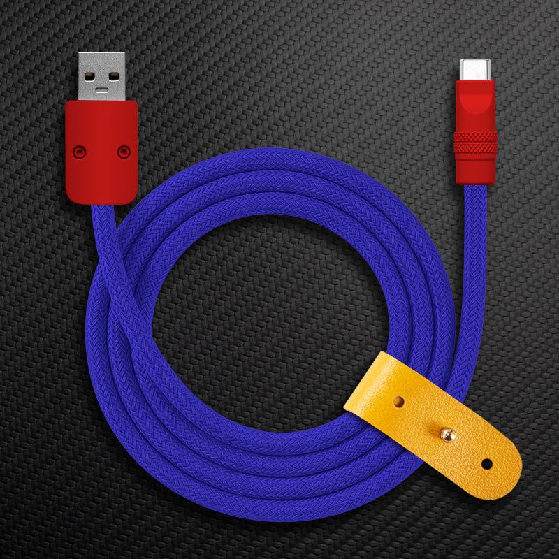 "Chubby" Vibrant Color-block Braided Charge Cable - Image 26