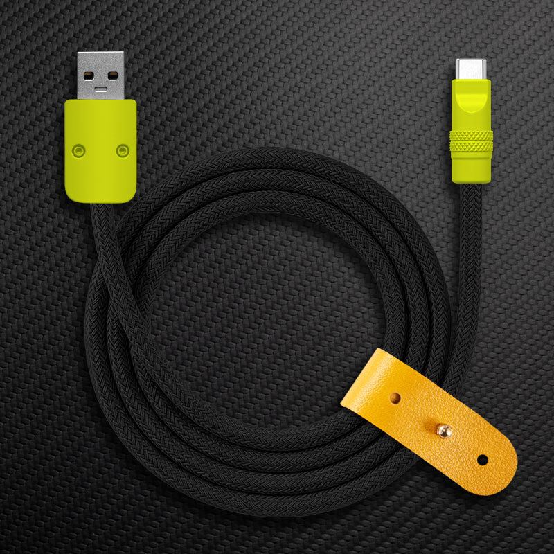 "Chubby" Vibrant Color-block Braided Charge Cable - Image 27