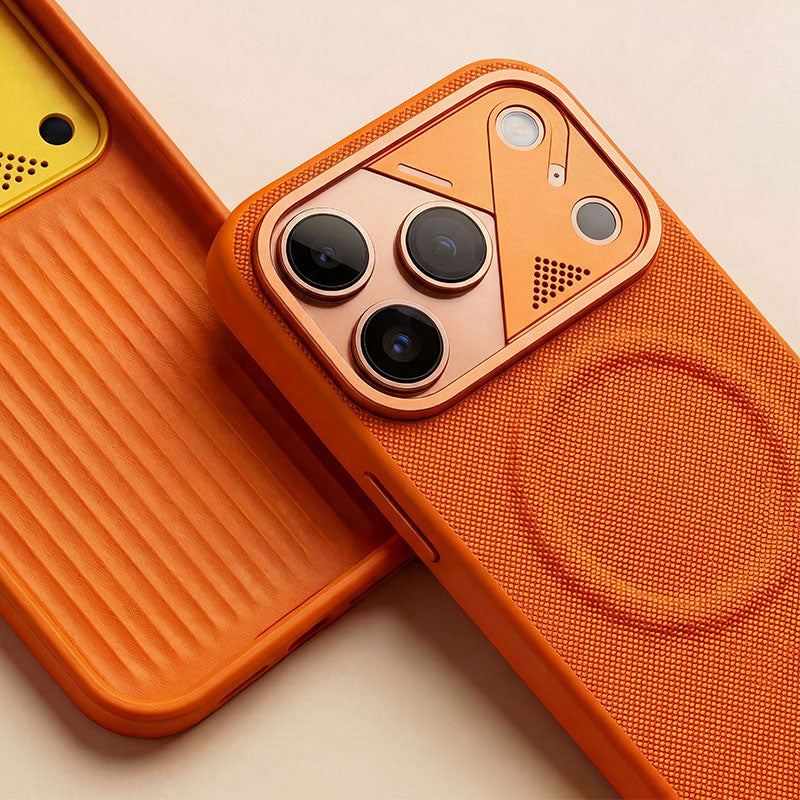 ChubbyArmor Diamond - Magnetic Leather Case with Metal Camera Shield For iPhone - Image 3