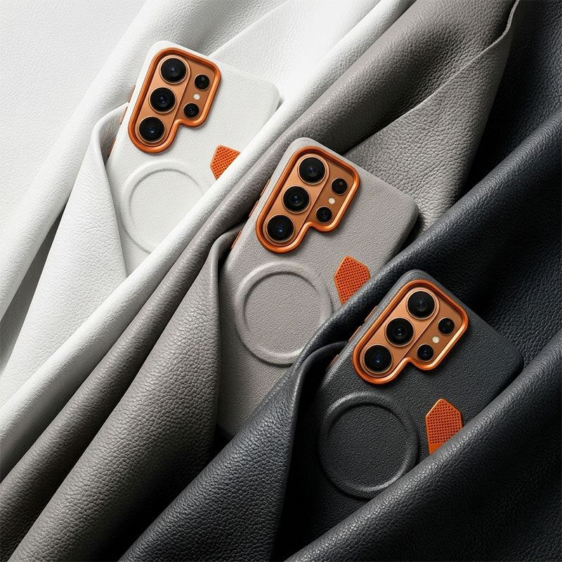 ChubbyArmor LuxeMag - Magnetic Leather Heat-Dissipation Case For Galaxy - Image 3