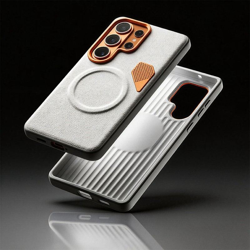 ChubbyArmor LuxeMag - Magnetic Leather Heat-Dissipation Case For Galaxy - Image 5
