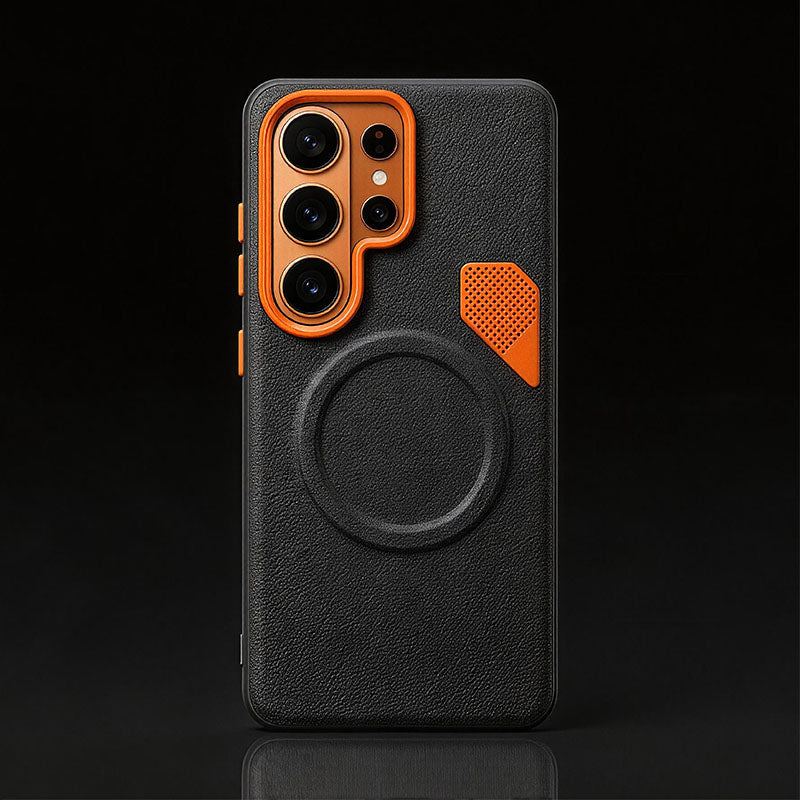ChubbyArmor LuxeMag - Magnetic Leather Heat-Dissipation Case For Galaxy - Image 6