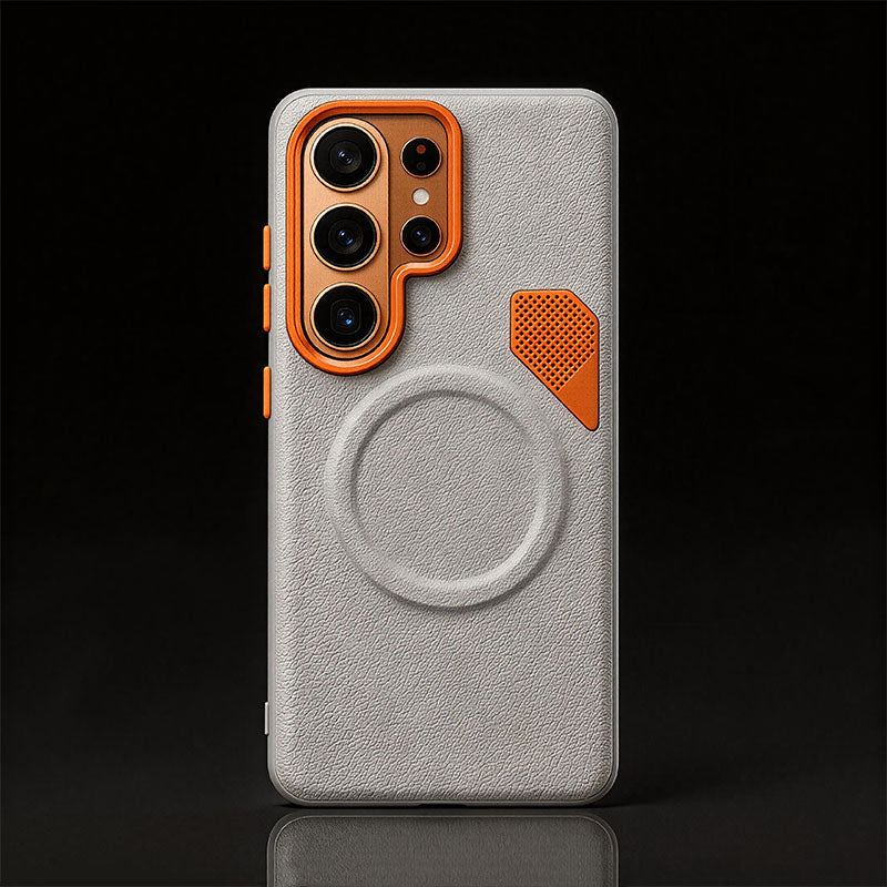 ChubbyArmor LuxeMag - Magnetic Leather Heat-Dissipation Case For Galaxy - Image 8