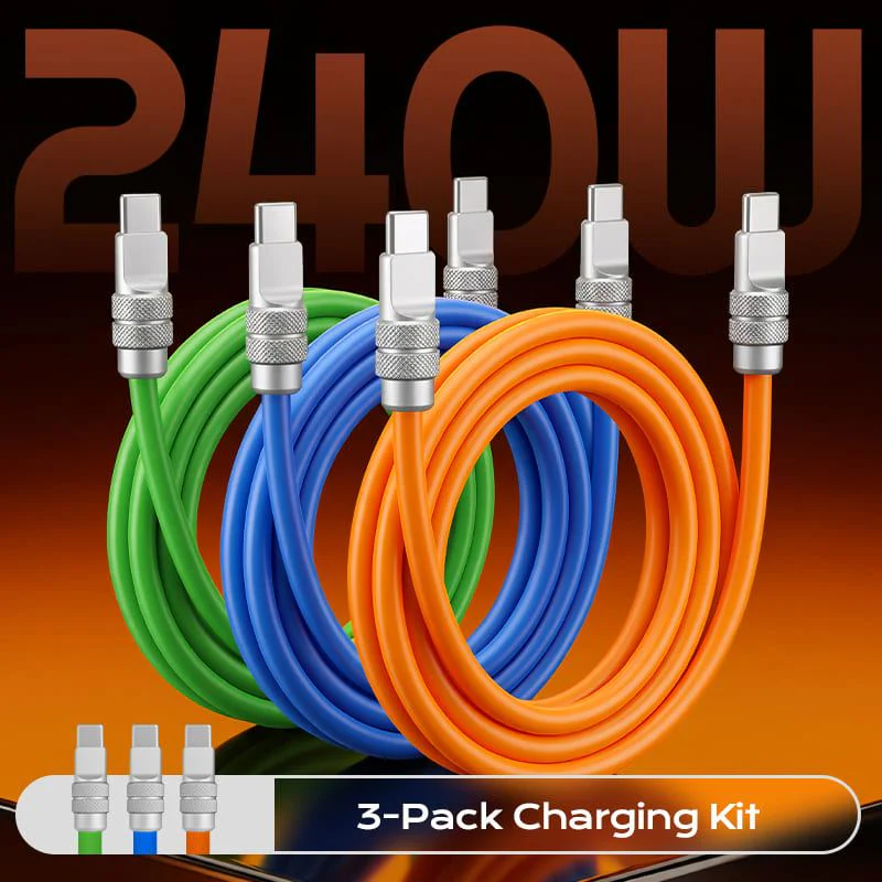 ChubbyCable Classic Bundle (3-Pack Mix Colors) (Save 40% Now)