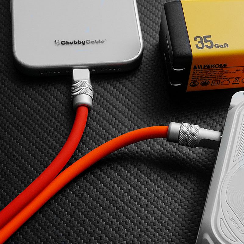 ChubbyCable Duo-Flex™ 100W & 60W 2-in-1 Fast Charging & Data Transfer Cable with Soft Silicone - Image 3