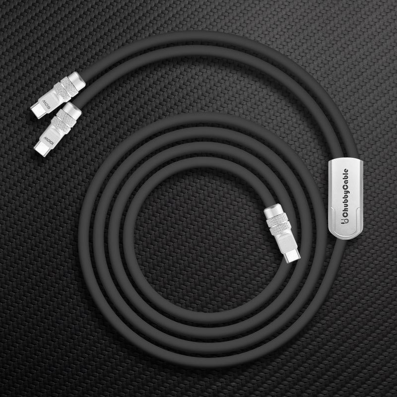 ChubbyCable Duo-Flex™ 100W & 60W 2-in-1 Fast Charging & Data Transfer Cable with Soft Silicone - Image 6