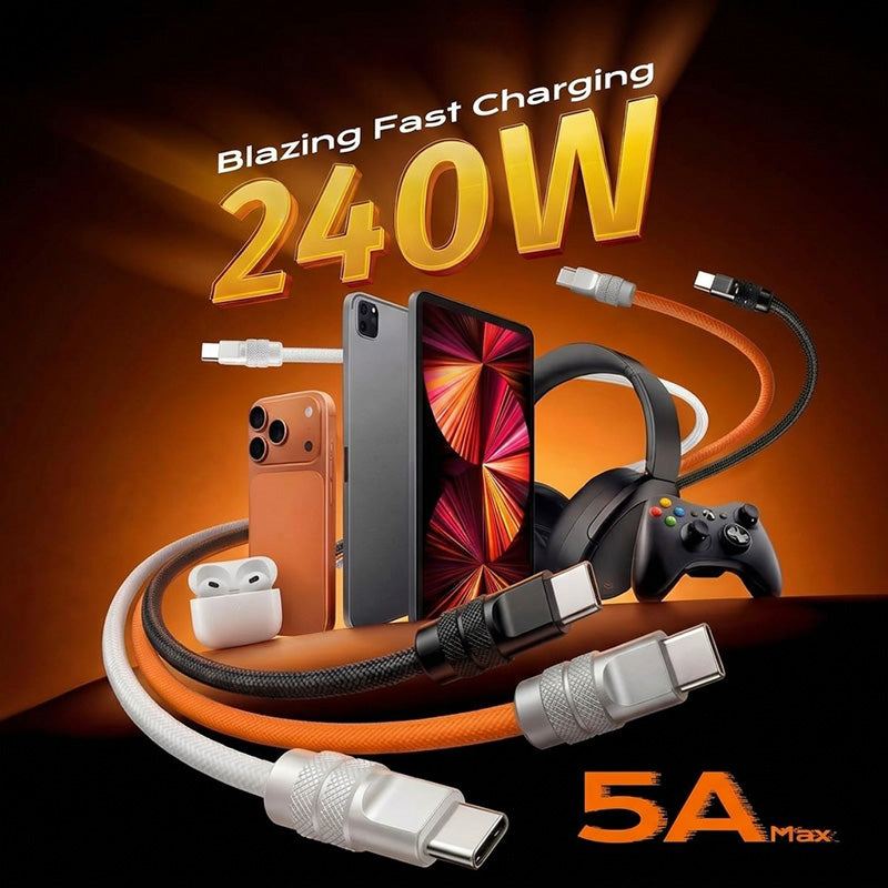 ChubbyCable Flex - 240W USB-C to USB-C Braided Cable - Image 2
