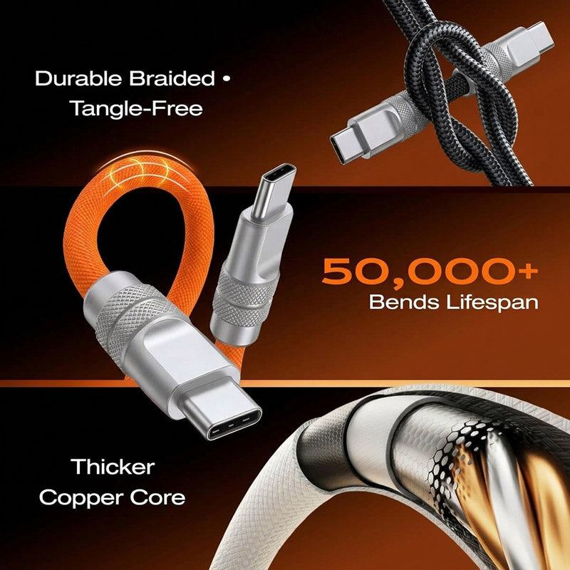 ChubbyCable Flex - 240W USB-C to USB-C Braided Cable - Image 7