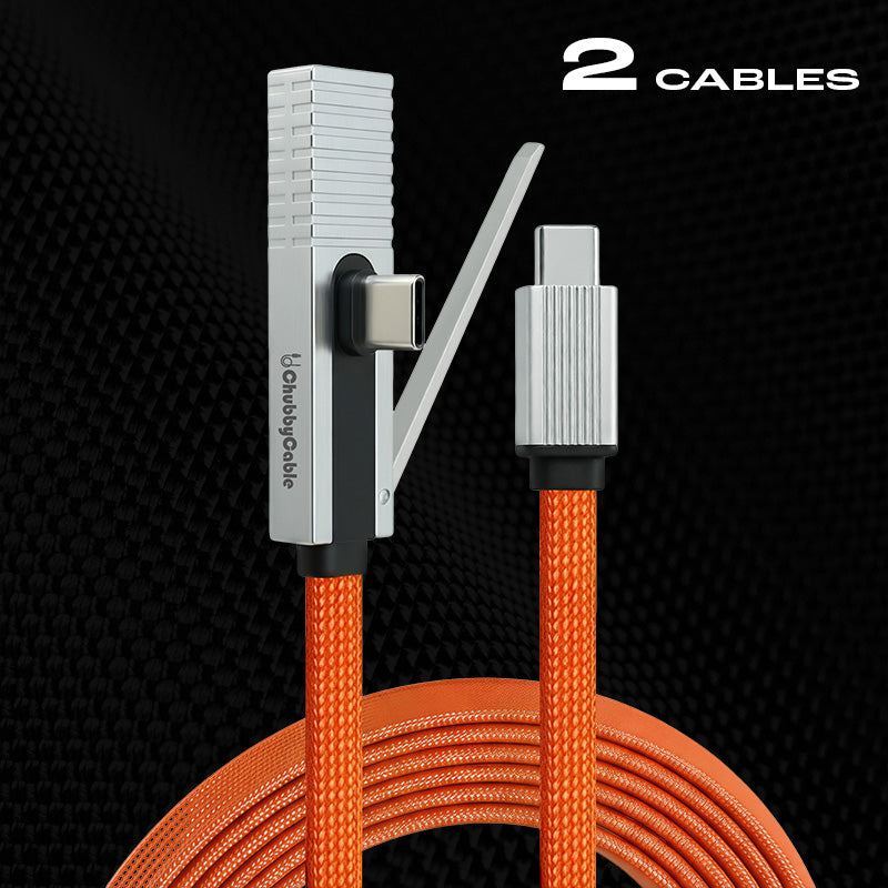ChubbyCable StandLite™Pro - 90° 240W Fast Charge Cable with Invisible Stand & Phone Case Friendly - Image 10
