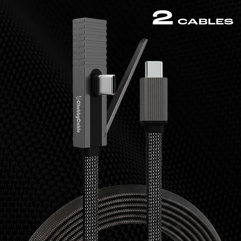 ChubbyCable StandLite™Pro - 90° 240W Fast Charge Cable with Invisible Stand & Phone Case Friendly - Image 11