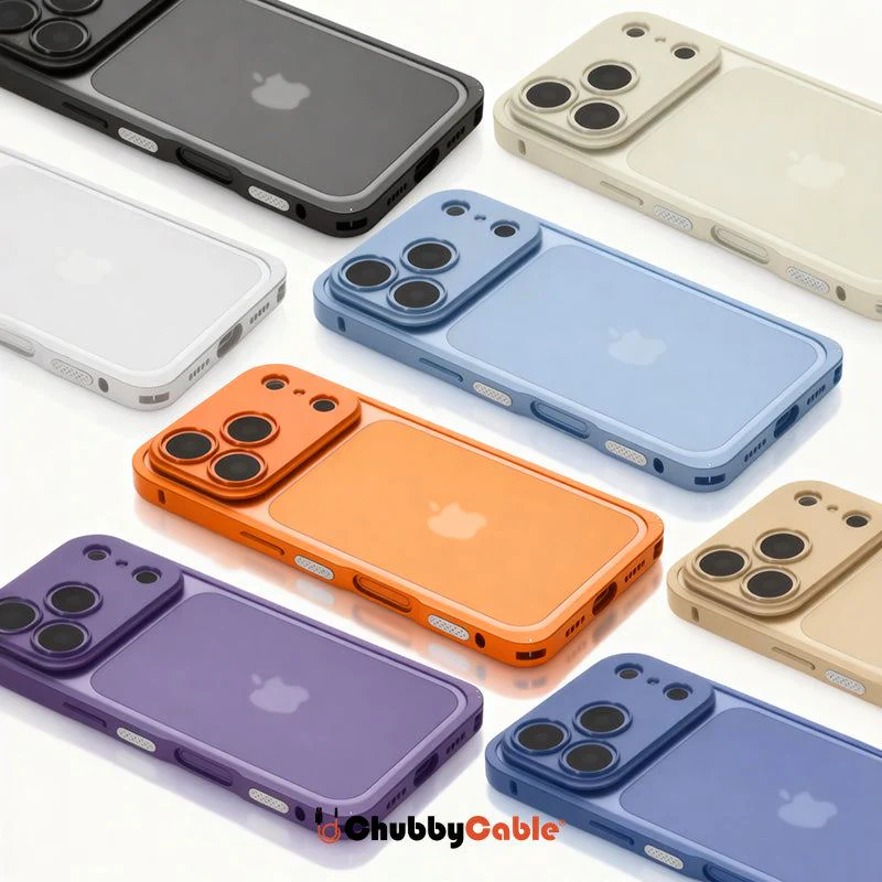 ChubbyArmor LiteGo - Ultra-Thin Metal Bumper Case With Lens Protector & GripRing Phone Stand For iPhone - Image 5
