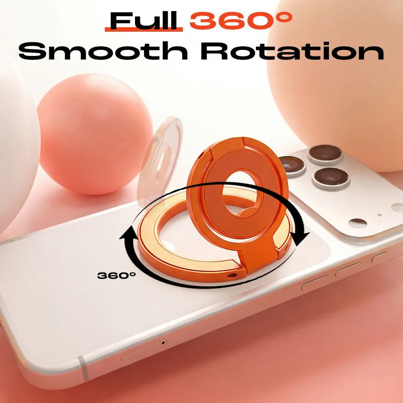 ChubbyGrip Lite – 360° Metal Folding Magnetic Phone Holder (Solid Color Edition) - Image 3