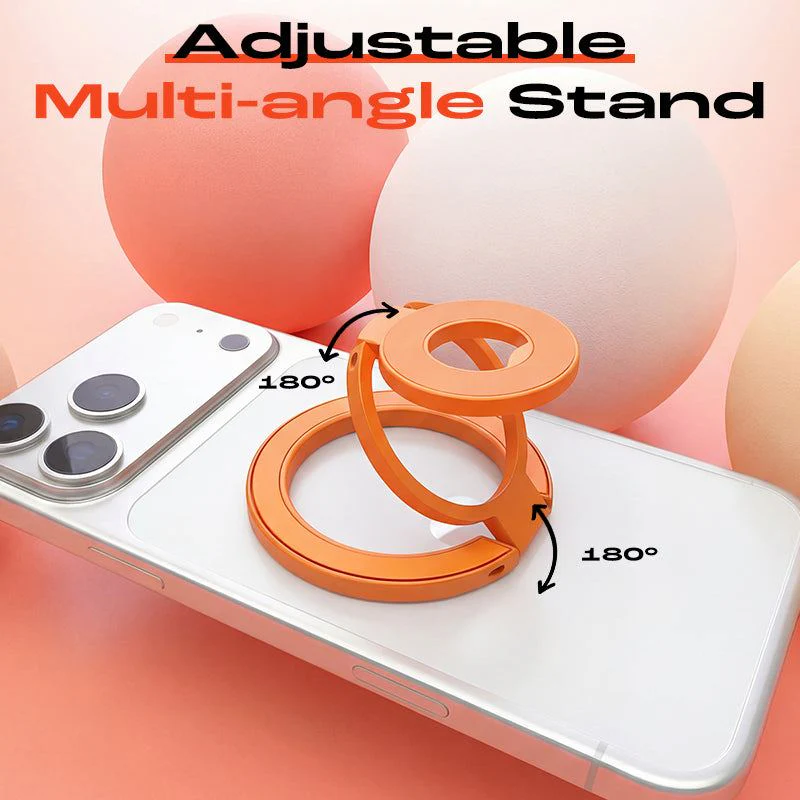 ChubbyGrip Lite – 360° Metal Folding Magnetic Phone Holder (Solid Color Edition) - Image 4