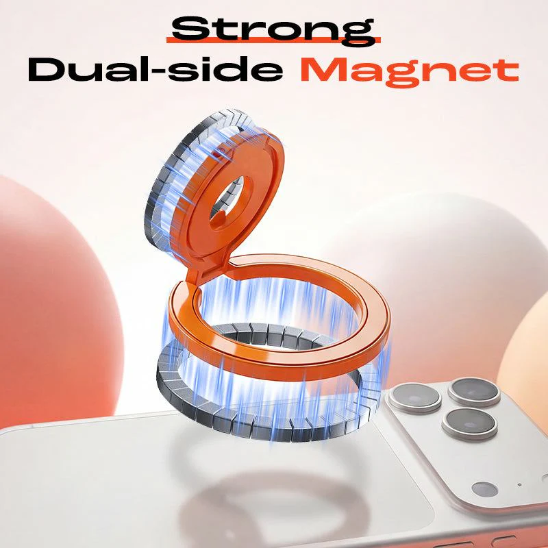 ChubbyGrip Lite – 360° Metal Folding Magnetic Phone Holder (Solid Color Edition) - Image 5