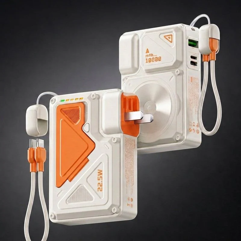 ChubbyCharge PowerMag - Magnetic 10,000mAh Power Bank with Wall Plug - Image 7