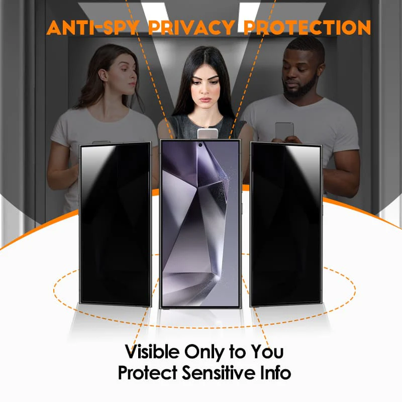 ChubbyShield Curve – Privacy Screen Protector for Samsung S22Ultra/S23Ultra with Fingerprint Unlock & Ultra-Easy Install Box - Image 5
