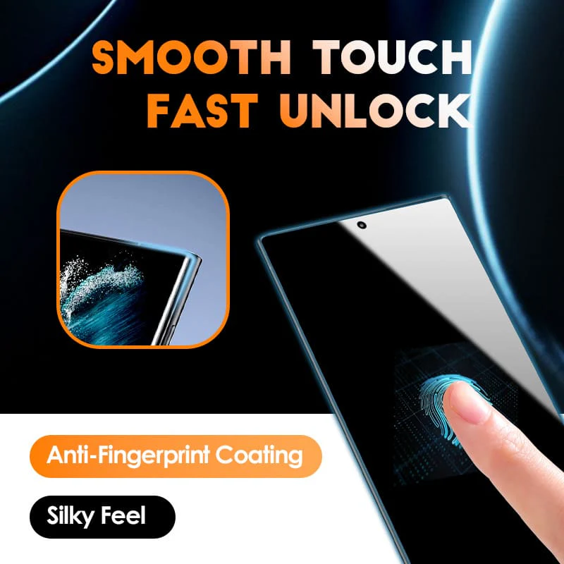 ChubbyShield Curve – Privacy Screen Protector for Samsung S22Ultra/S23Ultra with Fingerprint Unlock & Ultra-Easy Install Box - Image 6