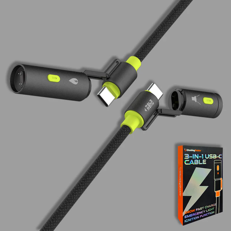 ChubbyWild 240W Rugged Charging Cable – Arc Ignite & Emergency Light, Outdoor Power Pro - Image 7